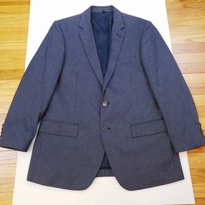 NWT J. Crew Thompson Microdot Blue Blazer 42R